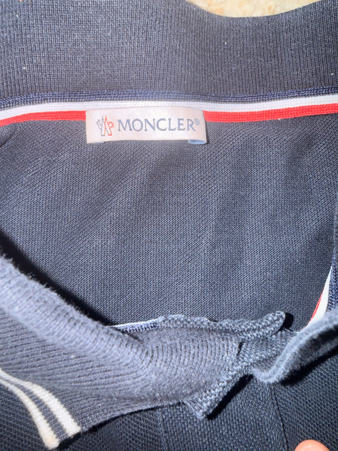 Moncler Navy Polo Shirt | fits medium - photo 2