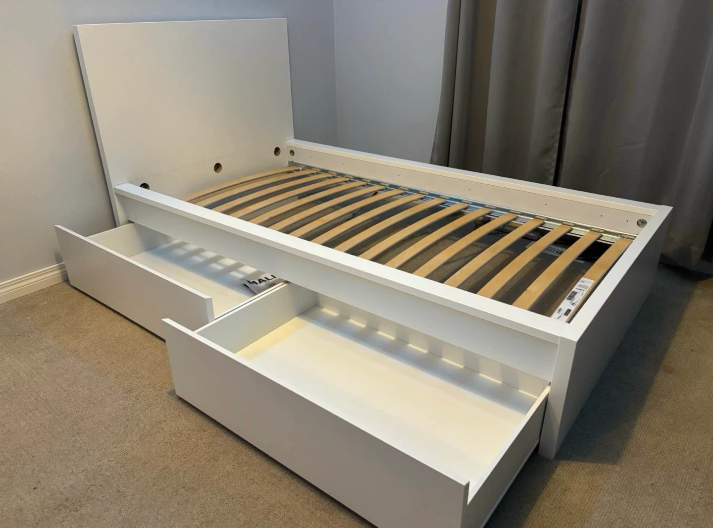 IKEA MALM Twin bed with drawers