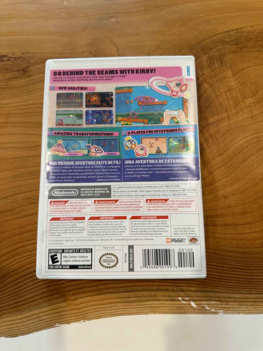 Kirby's Epic Yarn Wii Game - photo 2