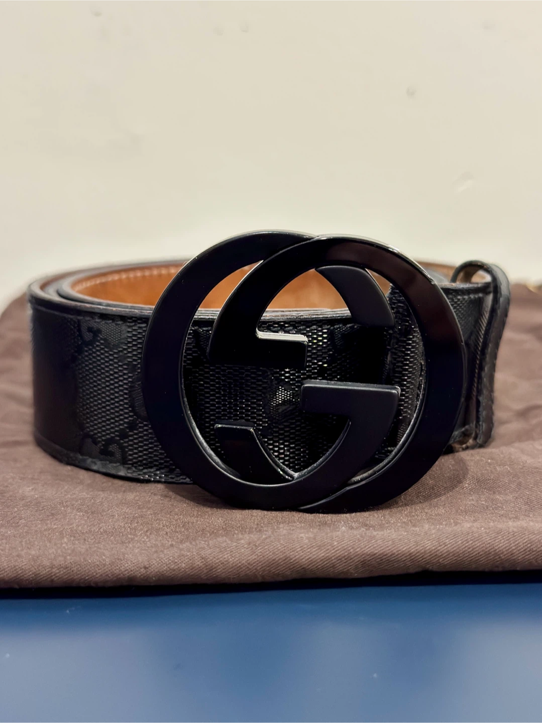 Gucci interlocking monogram belt authentic - photo 2