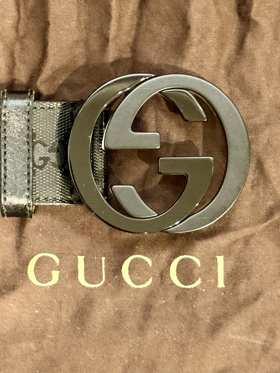 Gucci interlocking monogram belt authentic - photo 4