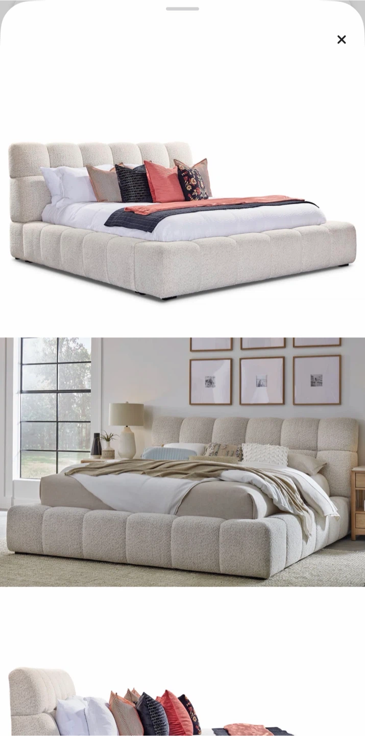Modern Upholstered Platform Bed Frame - photo 2