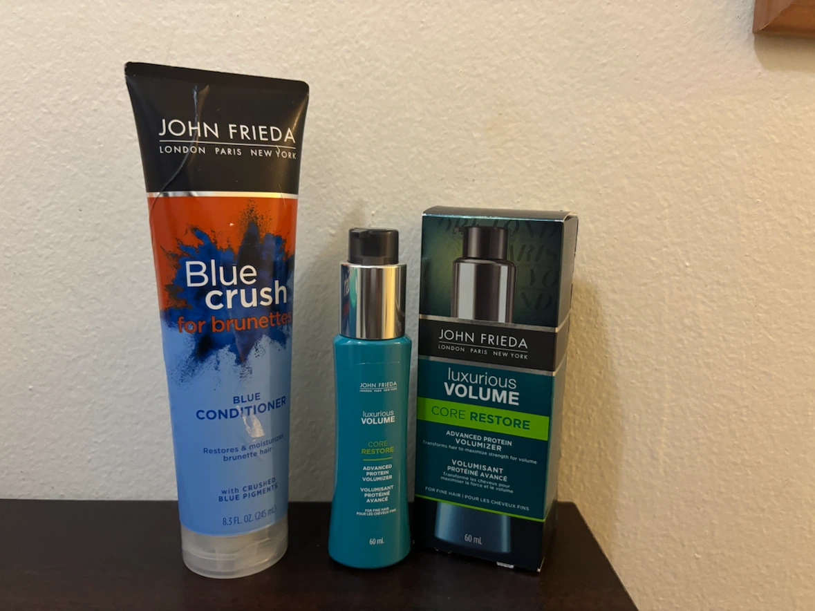 NEW-John Frieda Blue Crush Conditioner & Luxurious Volumizer