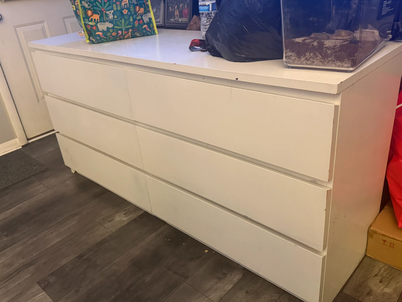 White 6 Drawer Dresser - photo 2
