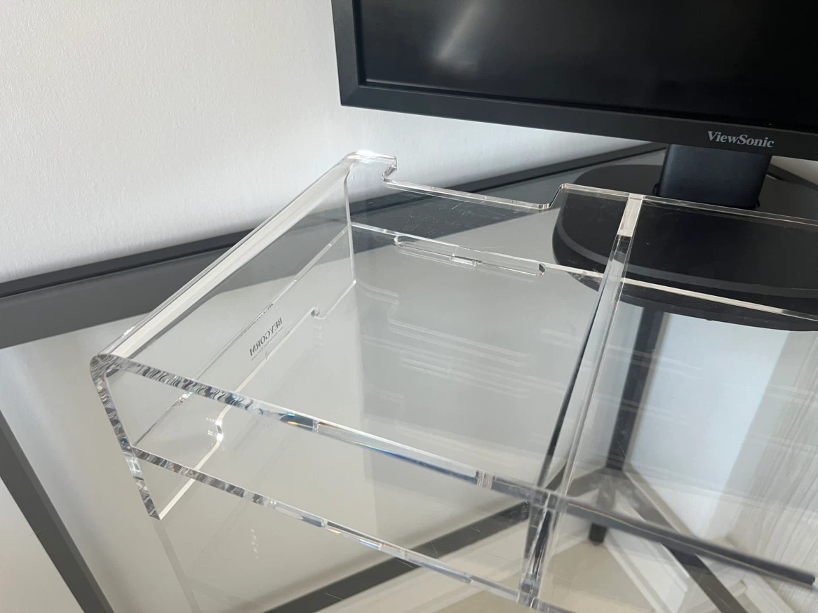 Clear Acrylic Monitor Riser with Phone Holder - photo 4