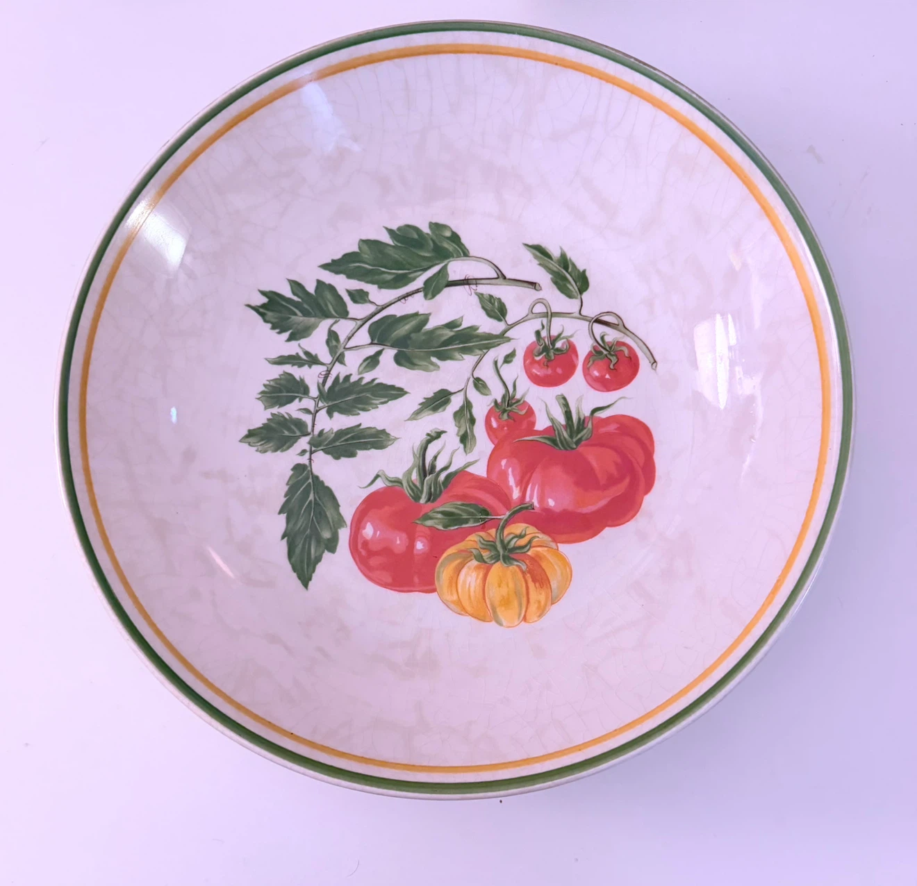 Portuguese Pottery Decorative Serving Bowl