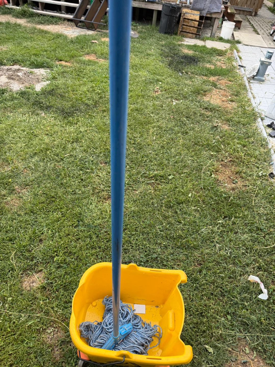 Yellow Mop Bucket with Wheels - photo 5