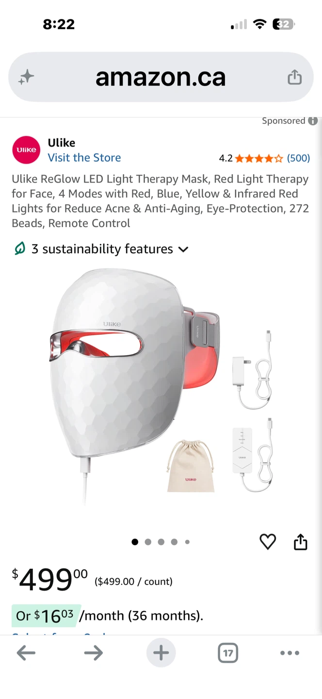 Ulike ReGlow LED Light Therapy Mask