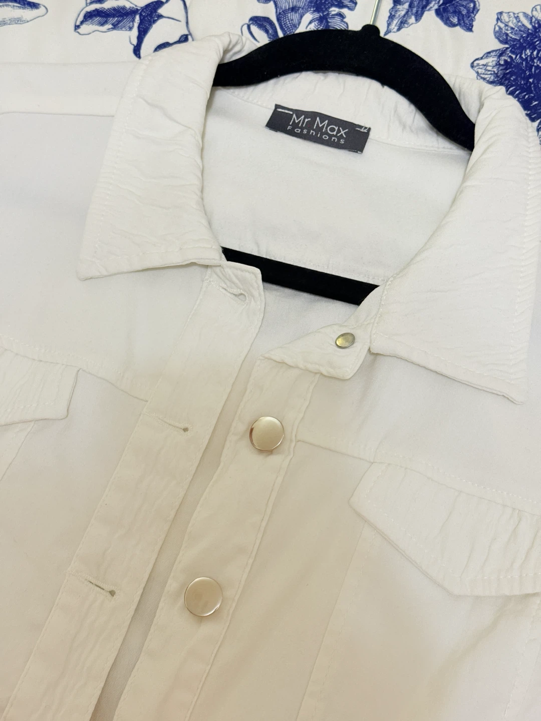 Mr Max Fashions White Cropped Jacket - photo 2