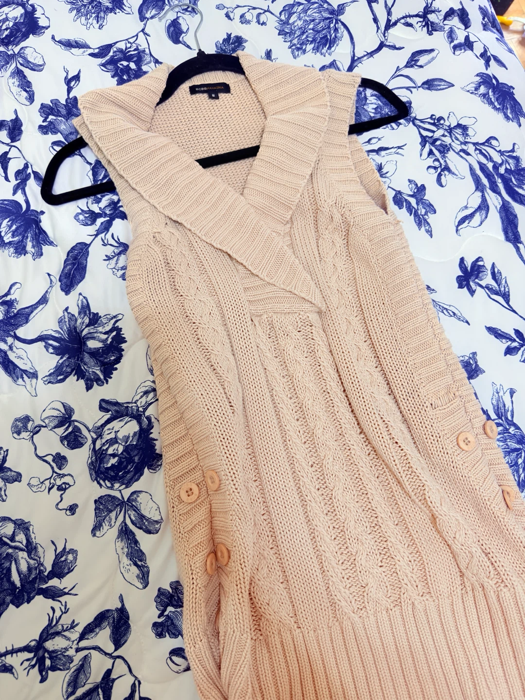 Cozy Sleeveless Knit Cardigan Vest - photo 2