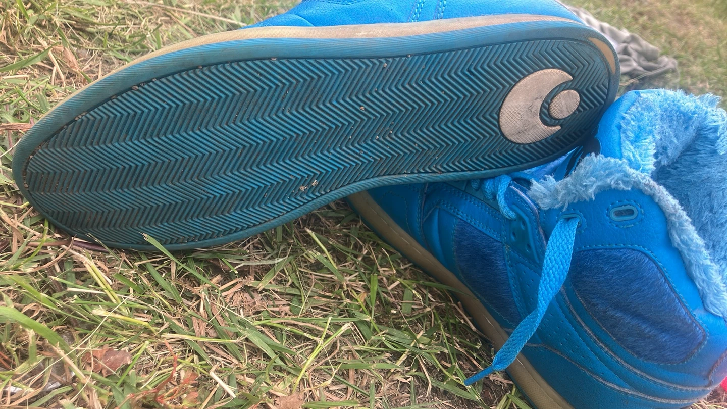 Osiris Blue Furry High-Top Skate Shoes - photo 3