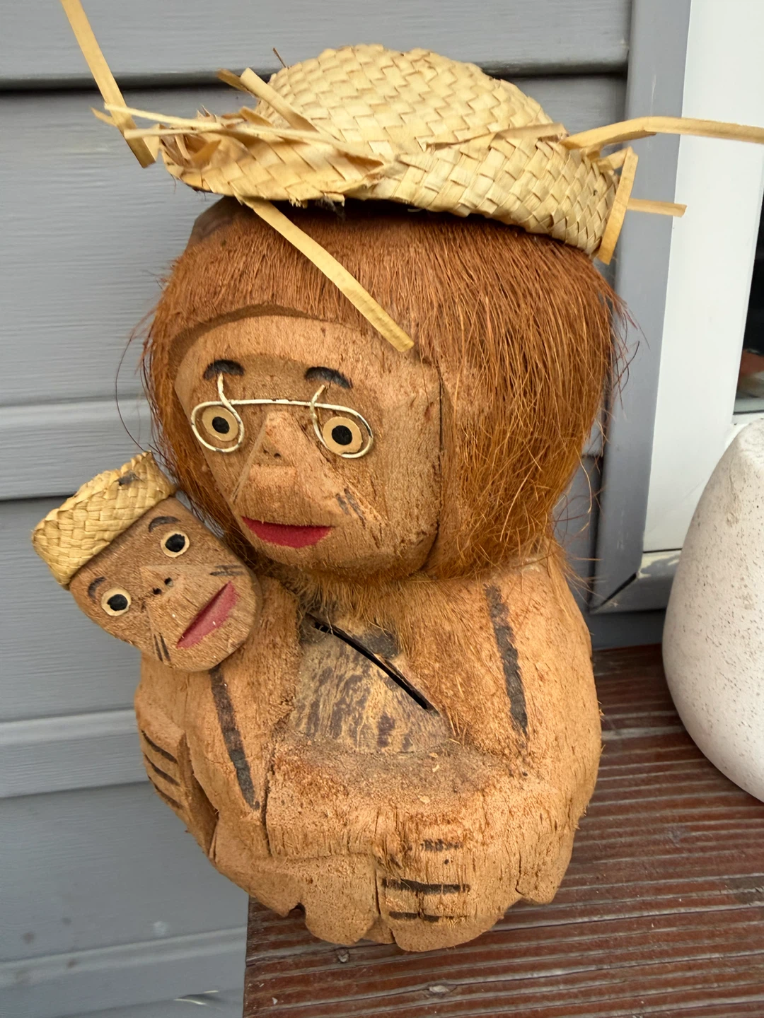 Handmade Coconut Figurine with Baby - photo 4