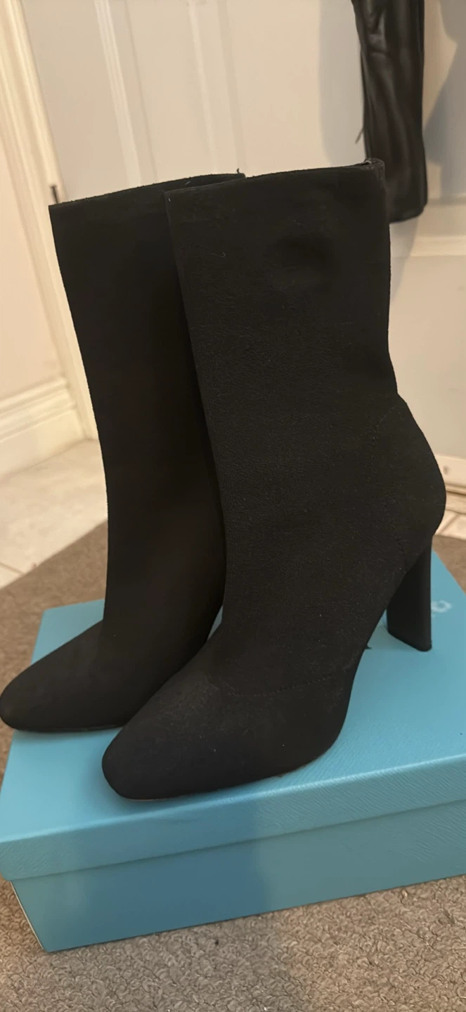 Black Sock Ankle Boots