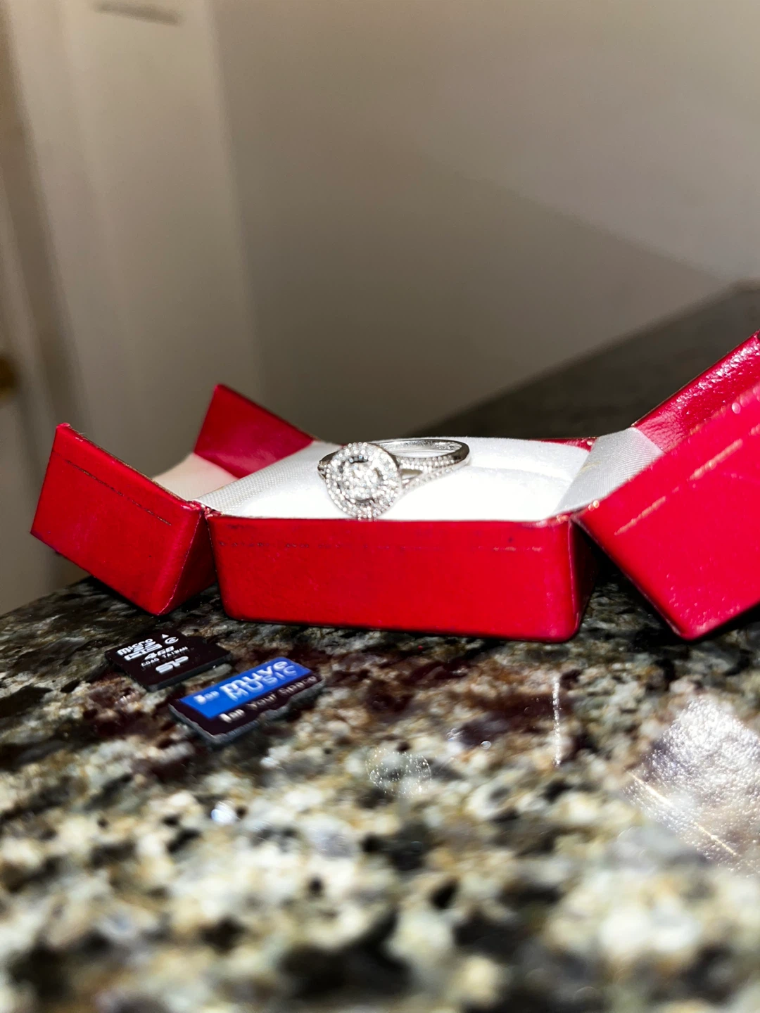Diamond Halo Engagement Ring - photo 4