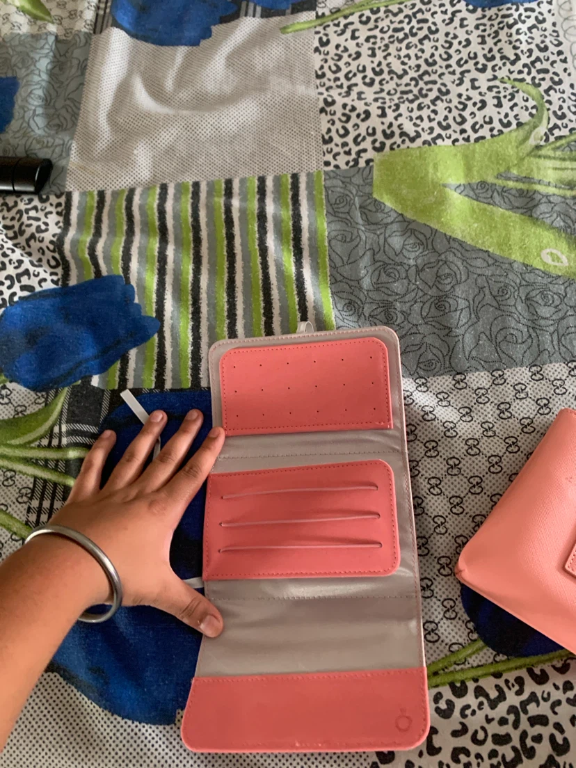 Pink Travel Jewellery Organizer Pouch Bag - photo 3