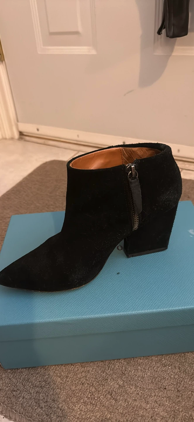 Black Suede Ankle Boots