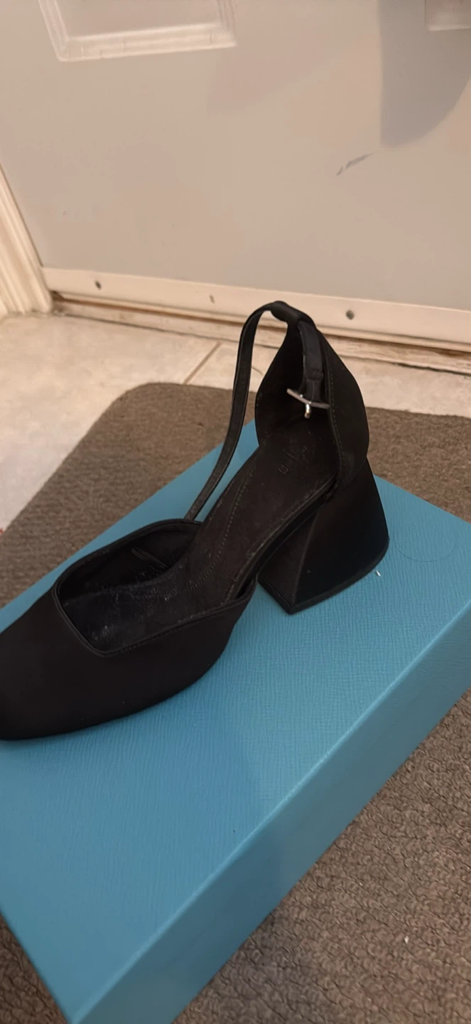 Black Block Heel Shoes