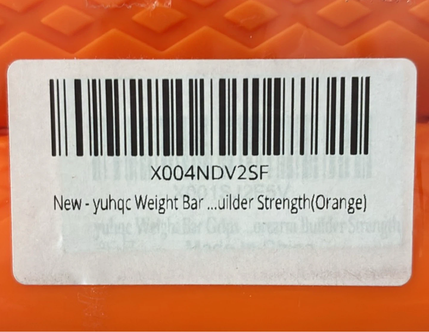 New Weight Bar Grips - Orange - photo 2