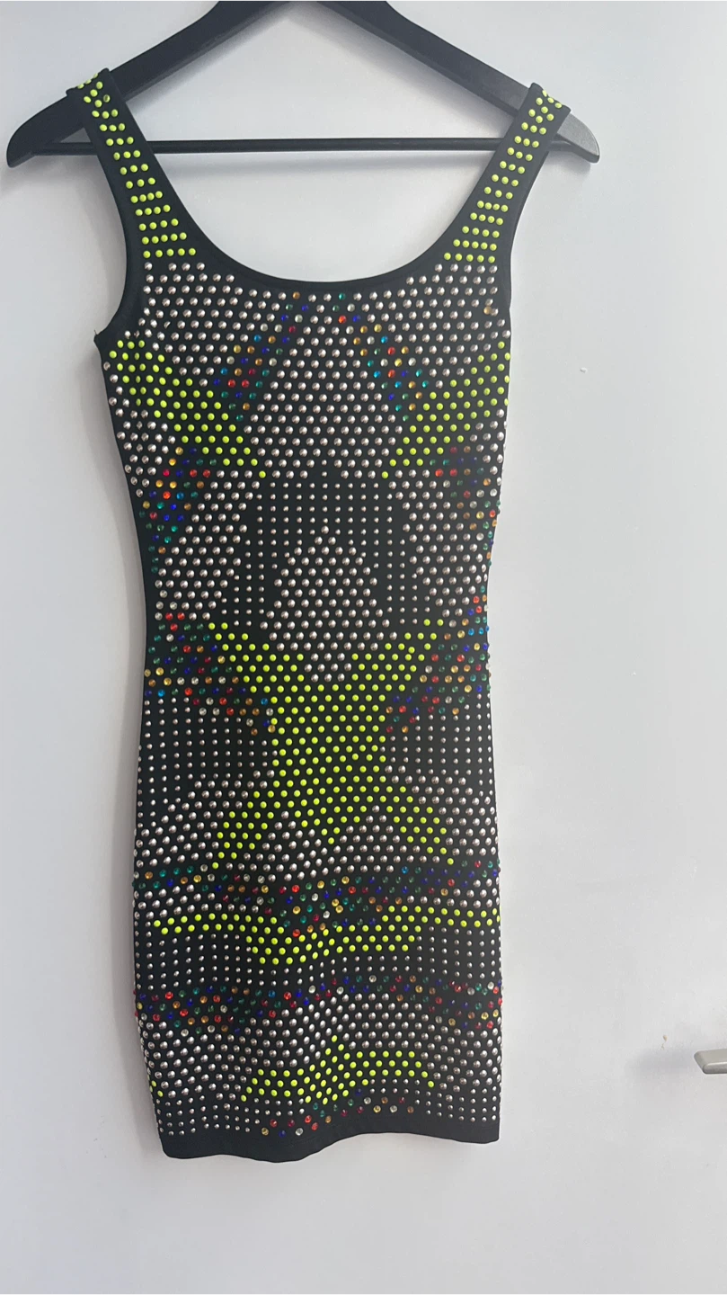 Women's Embellished Black Tank Dress - photo 3