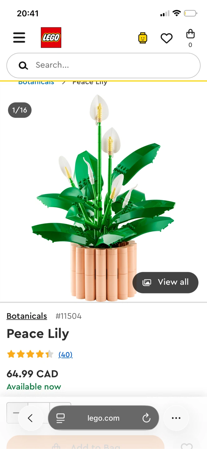 LEGO Botanicals Peace Lily - photo 3