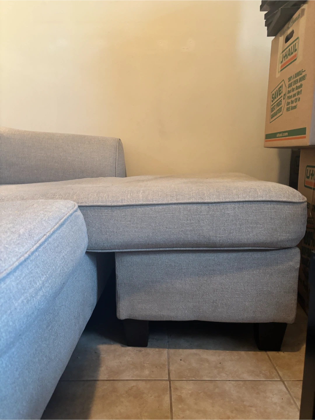 MOVING SALE! Light Gray Sectional Sofa - photo 2