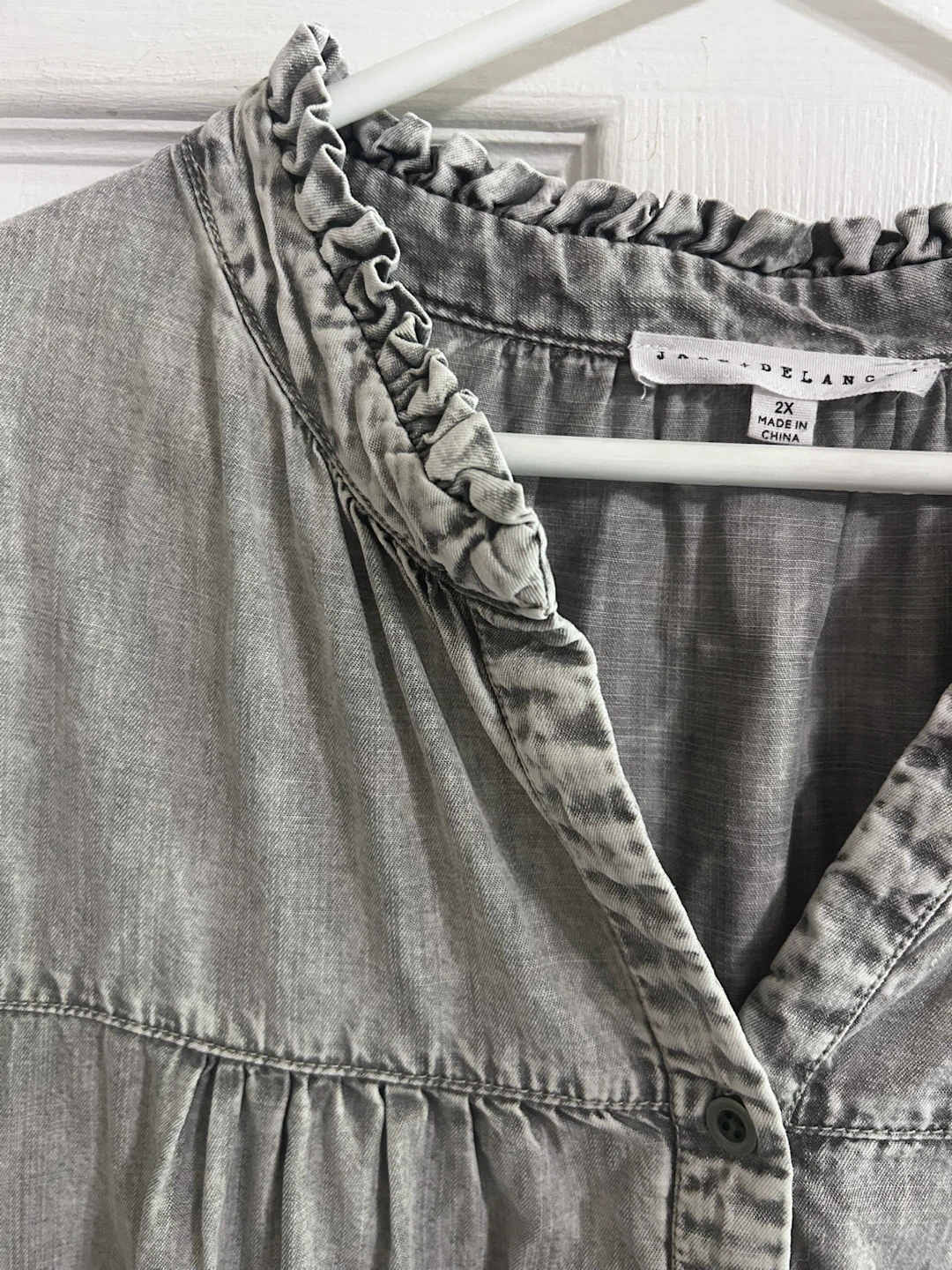 Jane + Delancy Grey Washed Dress - Size 2X - photo 3