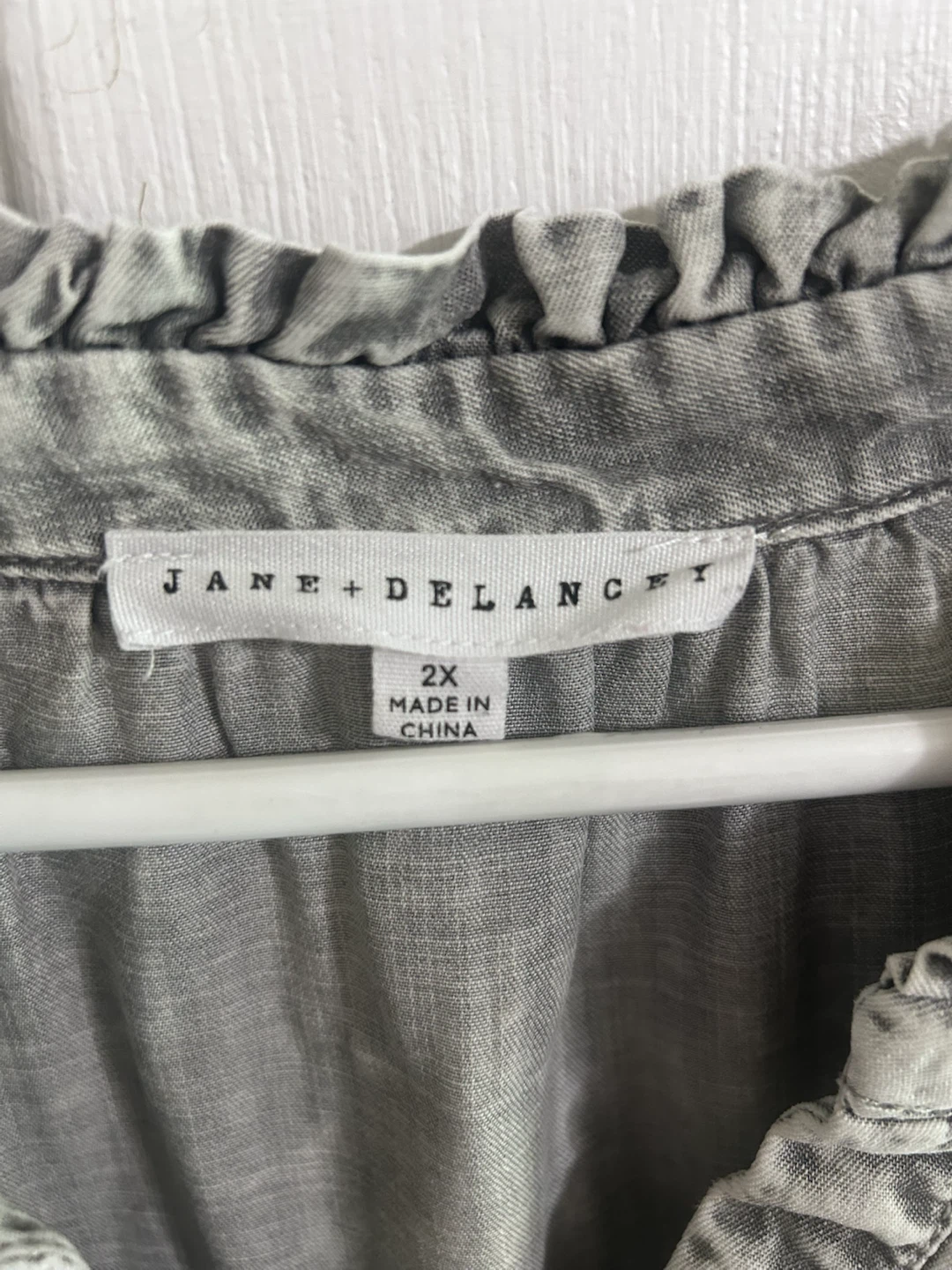 Jane + Delancy Grey Washed Dress - Size 2X - photo 4