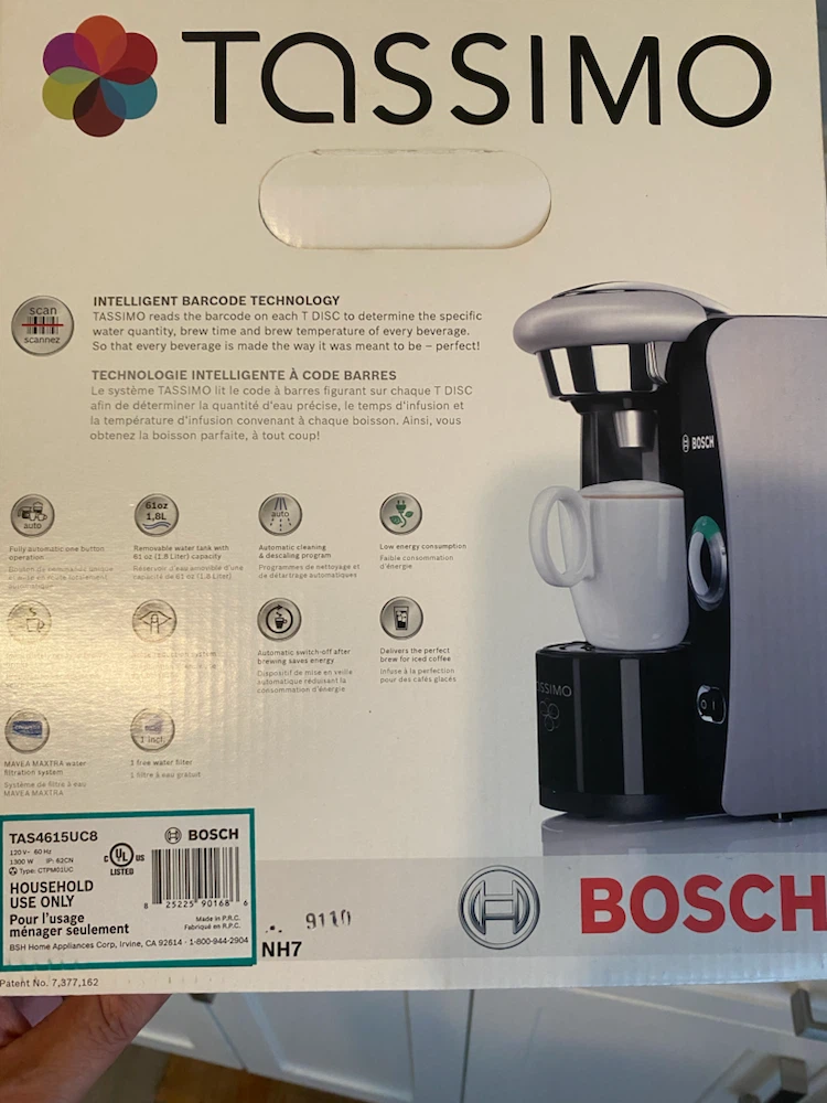 New Condition Bosch Tassimo T46 Bosch Chrome Edition - photo 5