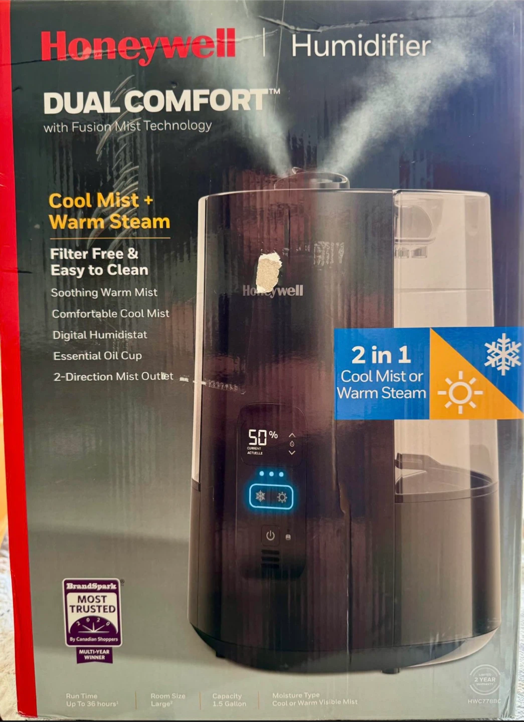 Honeywell Dual Comfort Humidifier - photo 3