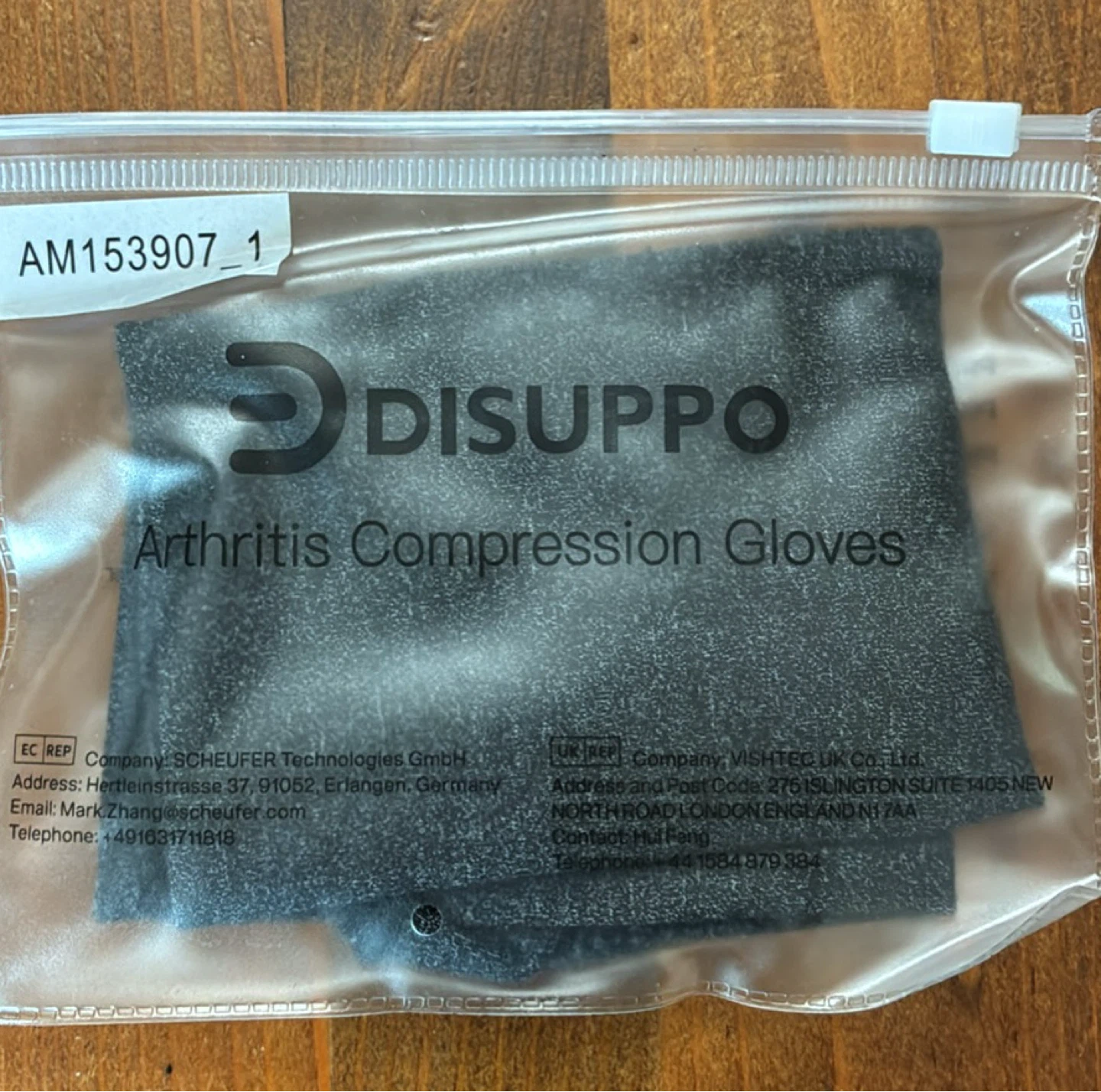 New Arthritis Compression Gloves - M, Black