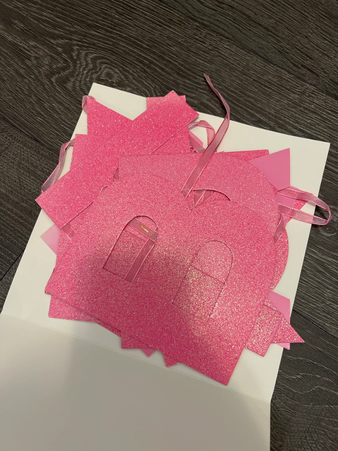 Pink Glitter Happy Birthday Banner - photo 2