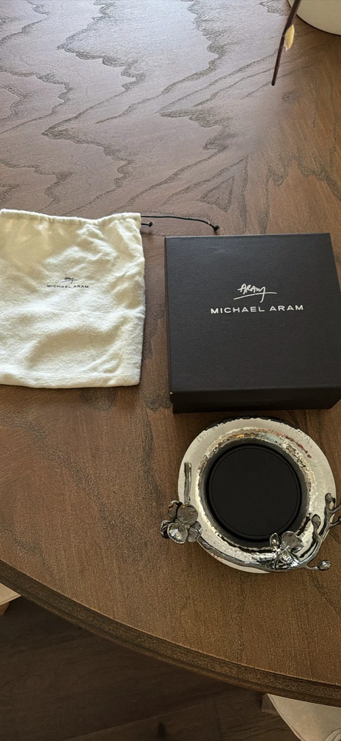 Michael Aram Black Orchid Coaster