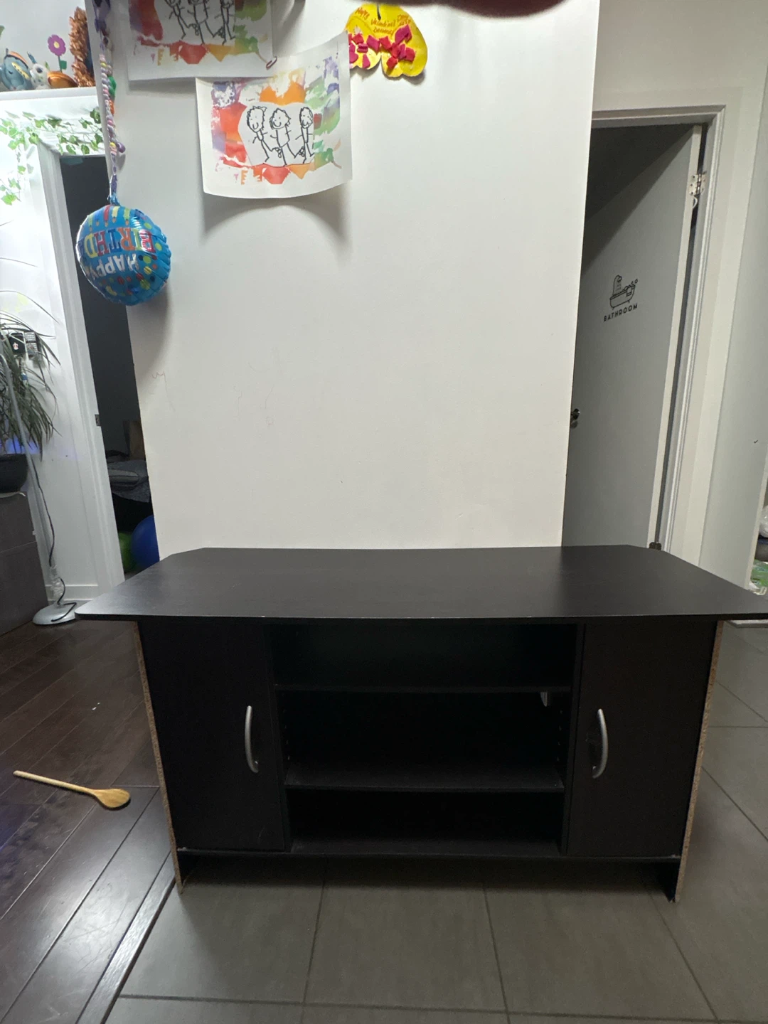 Black storage cabinet - photo 2