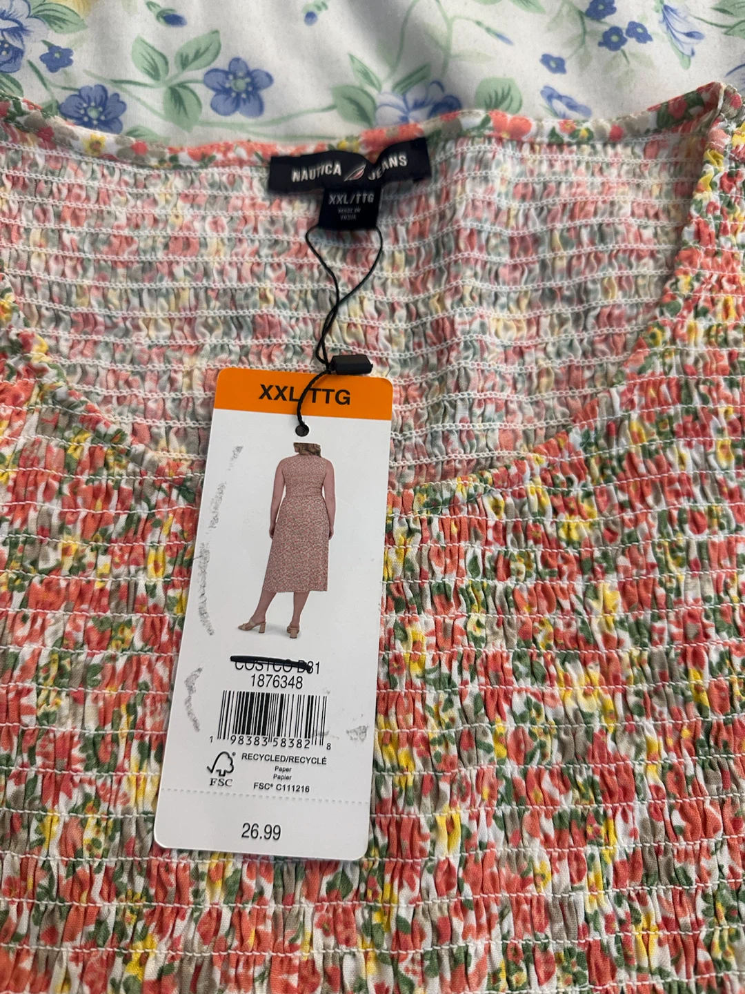 BN Nautica Jeans Floral Smocked Dress XXL - photo 2