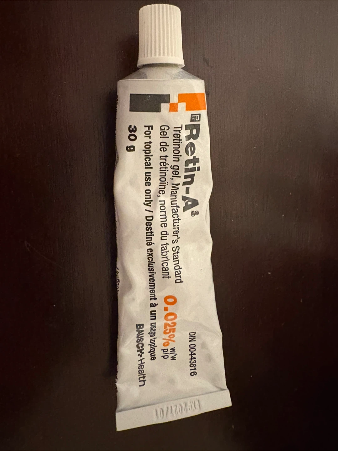 Retin-A 0.025% Tretinoin Gel 30g