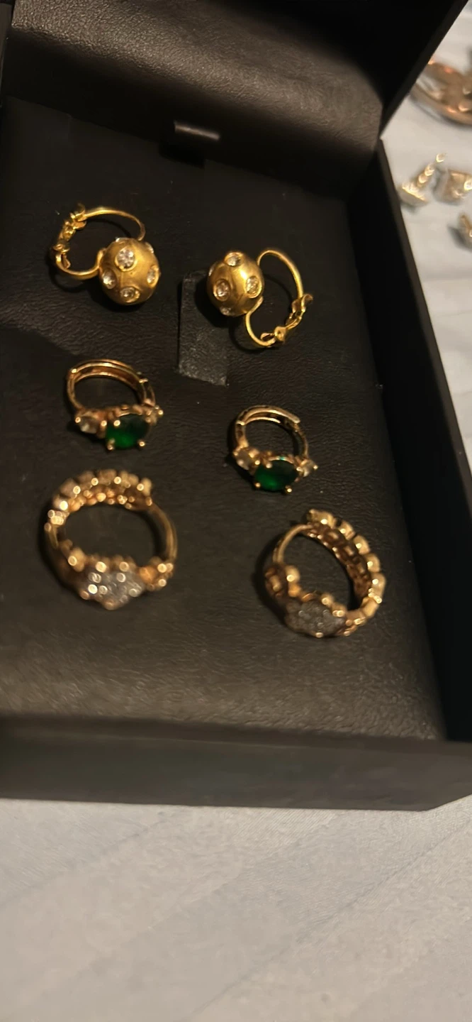 Gold tone Earrings Plated Only - photo 4
