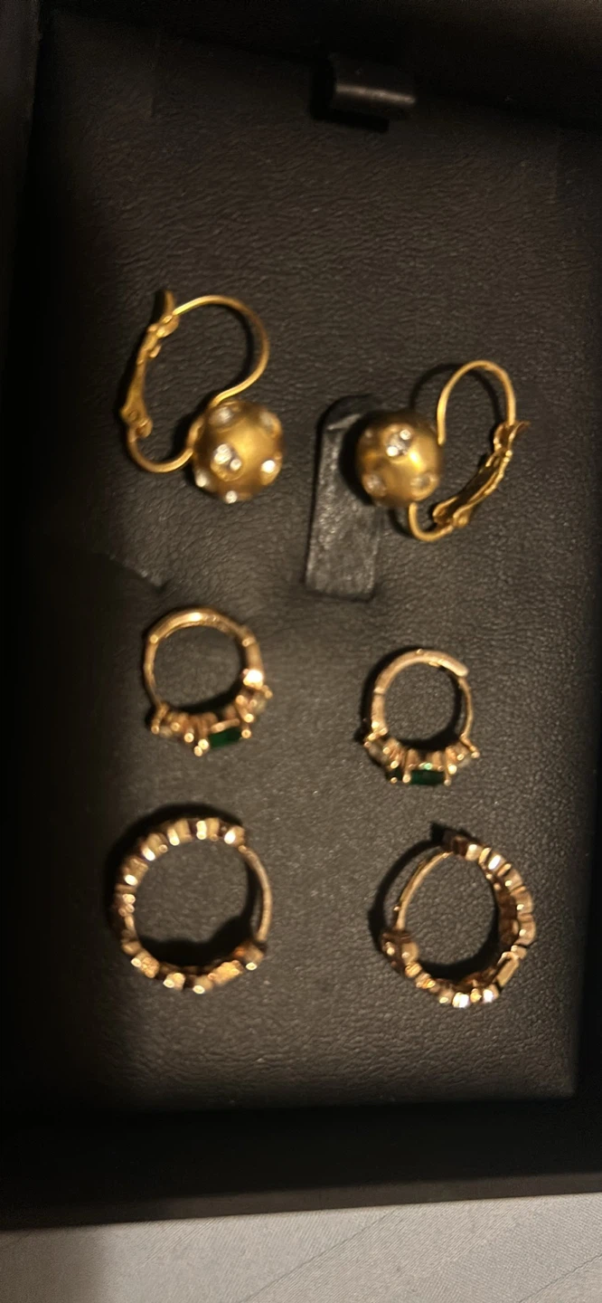 Gold tone Earrings Plated Only - photo 5