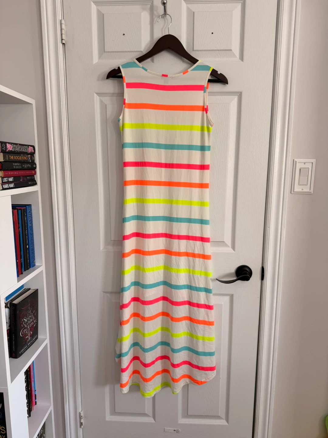 Fun, Summer Neon Striped Hi-Lo Dress Size M - photo 3