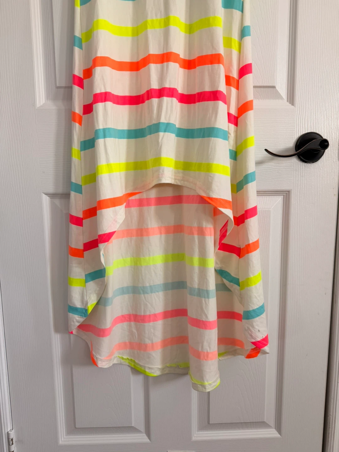 Fun, Summer Neon Striped Hi-Lo Dress Size M - photo 4
