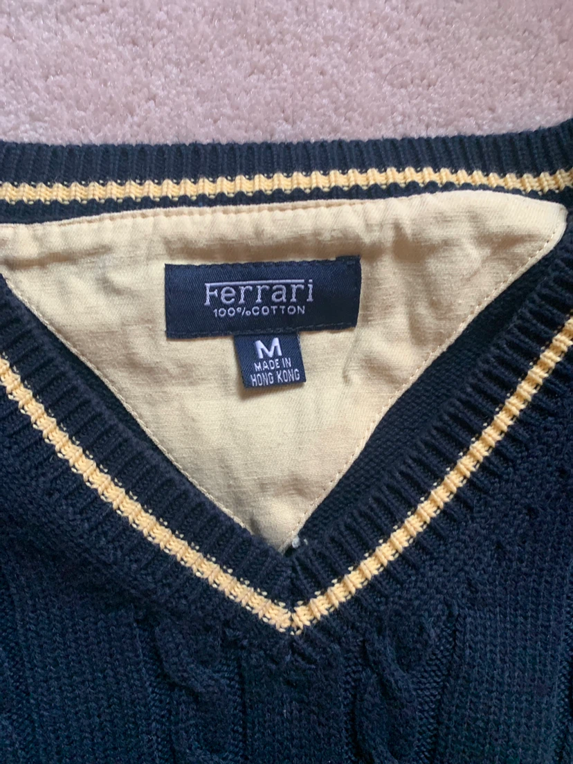 Ferrari Cable Knit Vest Size M - photo 2