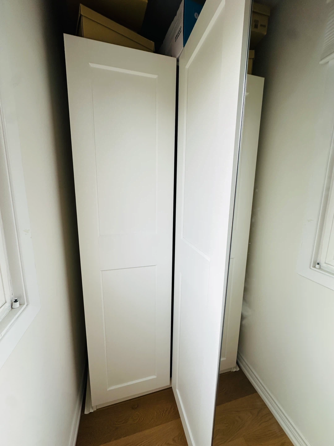 Corner Wardrobe White IKEA PAX/GRIMO - photo 3