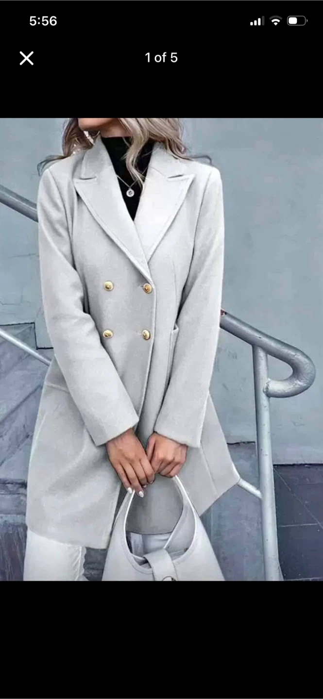 Coat in beautiful light grey colour, size M
