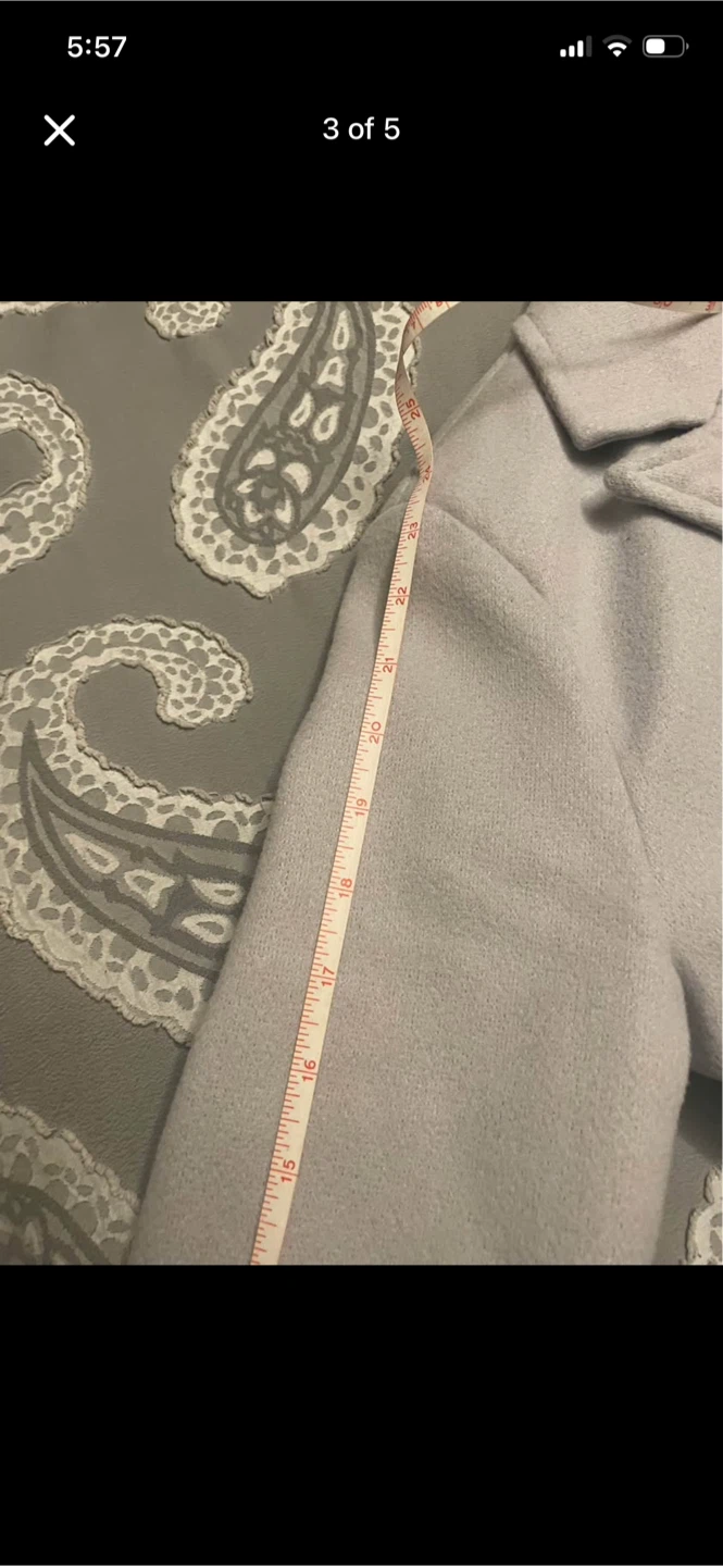 Coat in beautiful light grey colour, size M - photo 3
