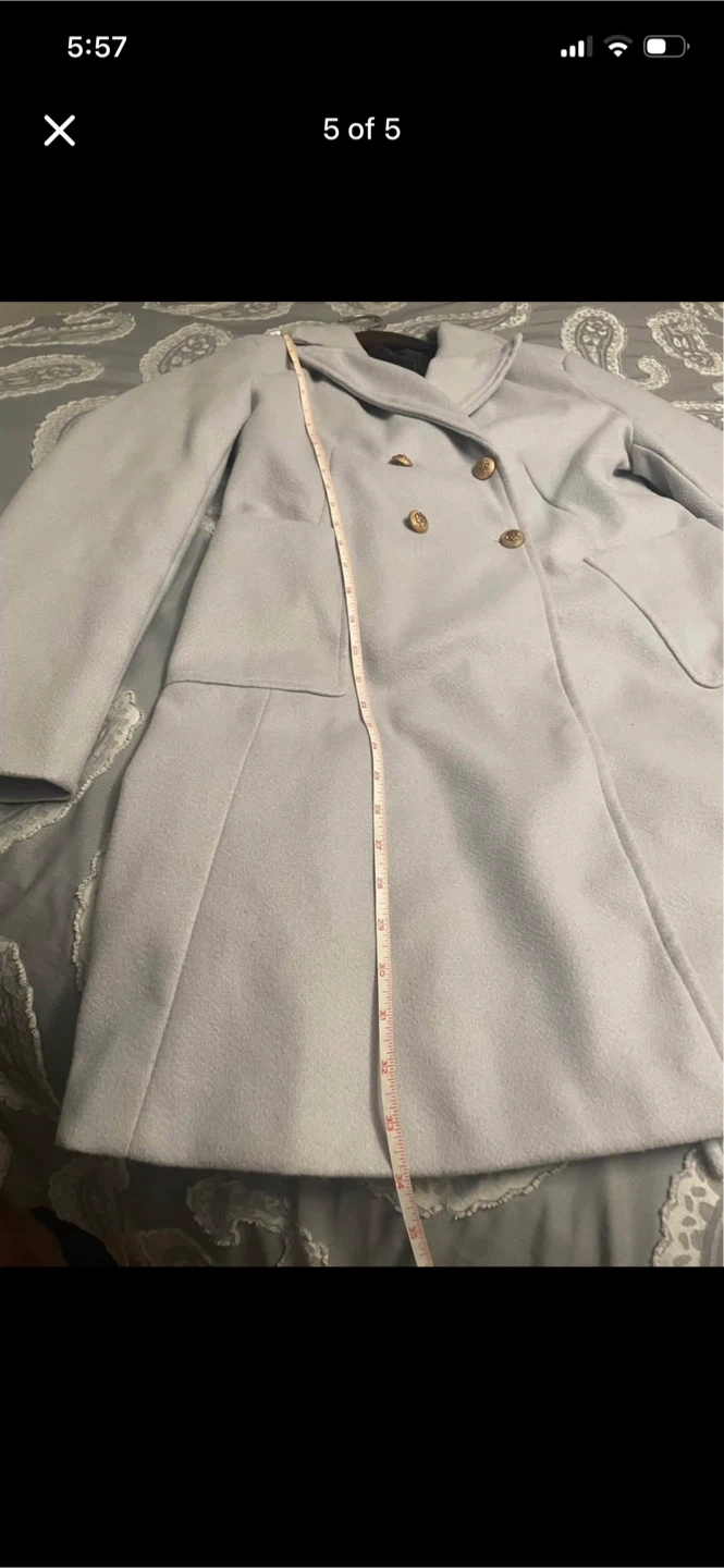 Coat in beautiful light grey colour, size M - photo 5