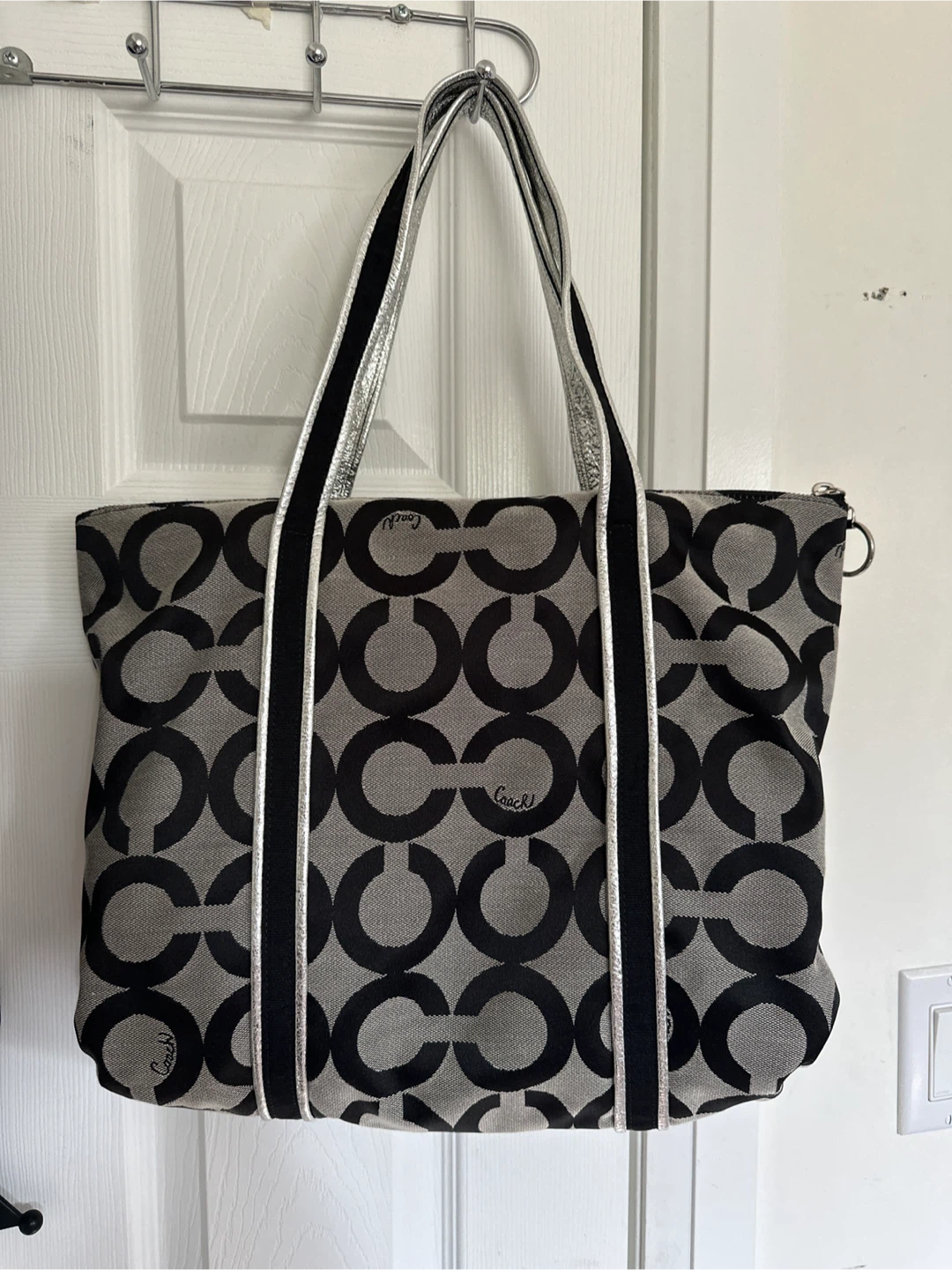 Coach Vintage Tote Bag in Black Gray 13826 - photo 2