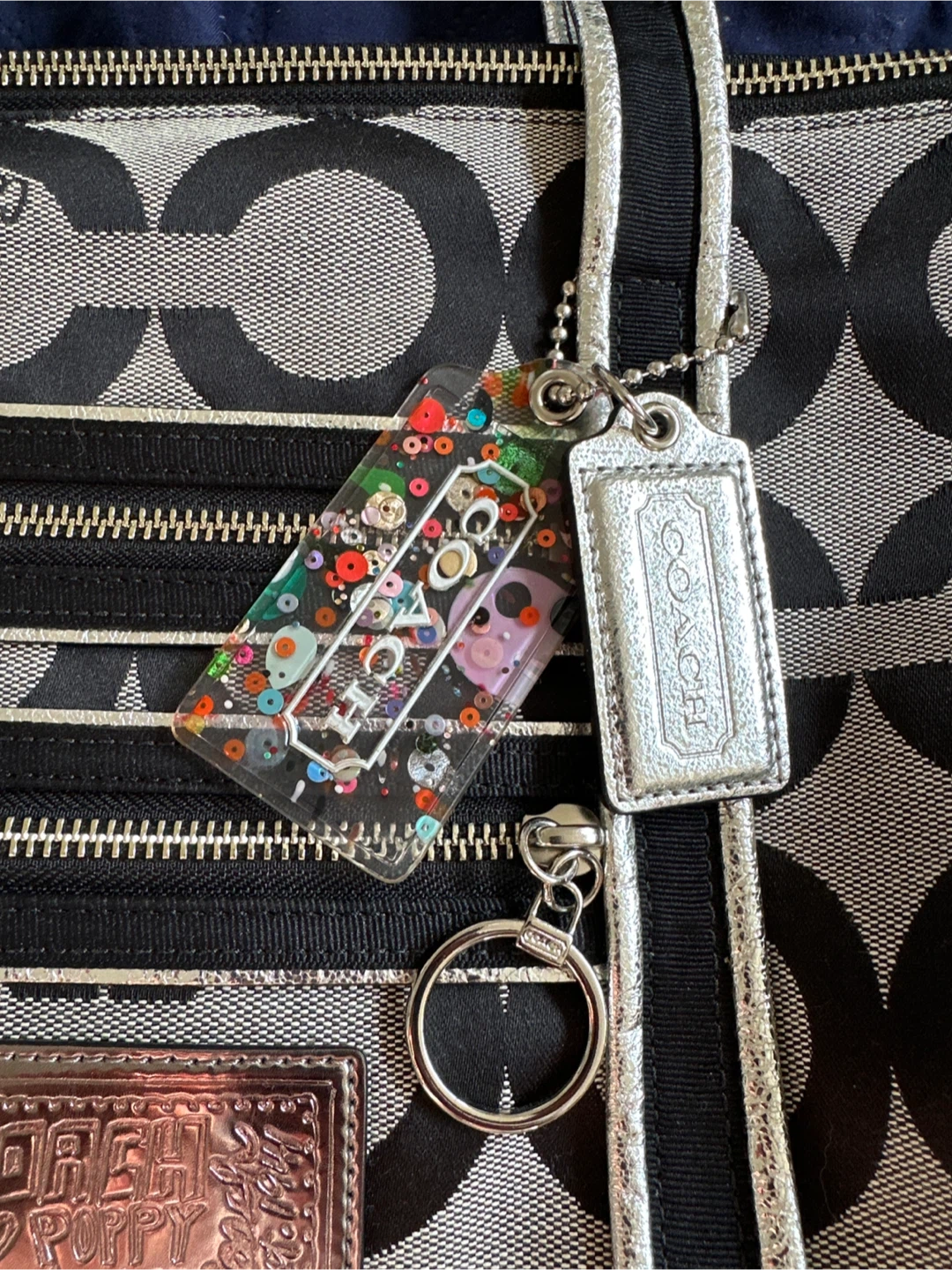 Coach Vintage Tote Bag in Black Gray 13826 - photo 5