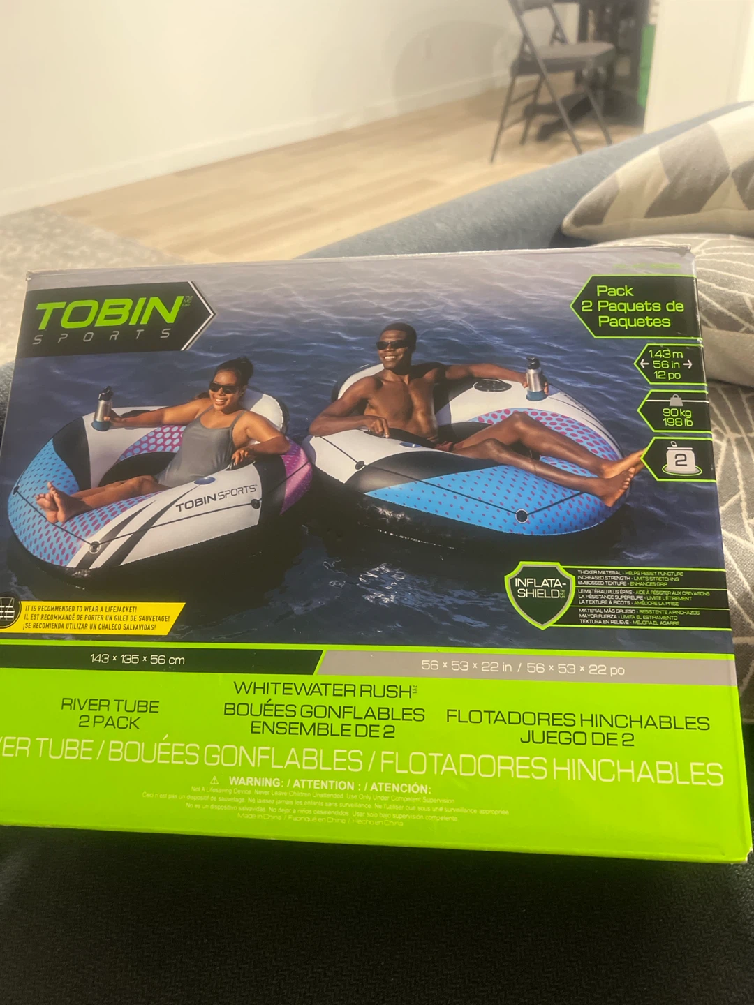 Tobin Sports Whitewater Rush River Tubes - 2 Pack