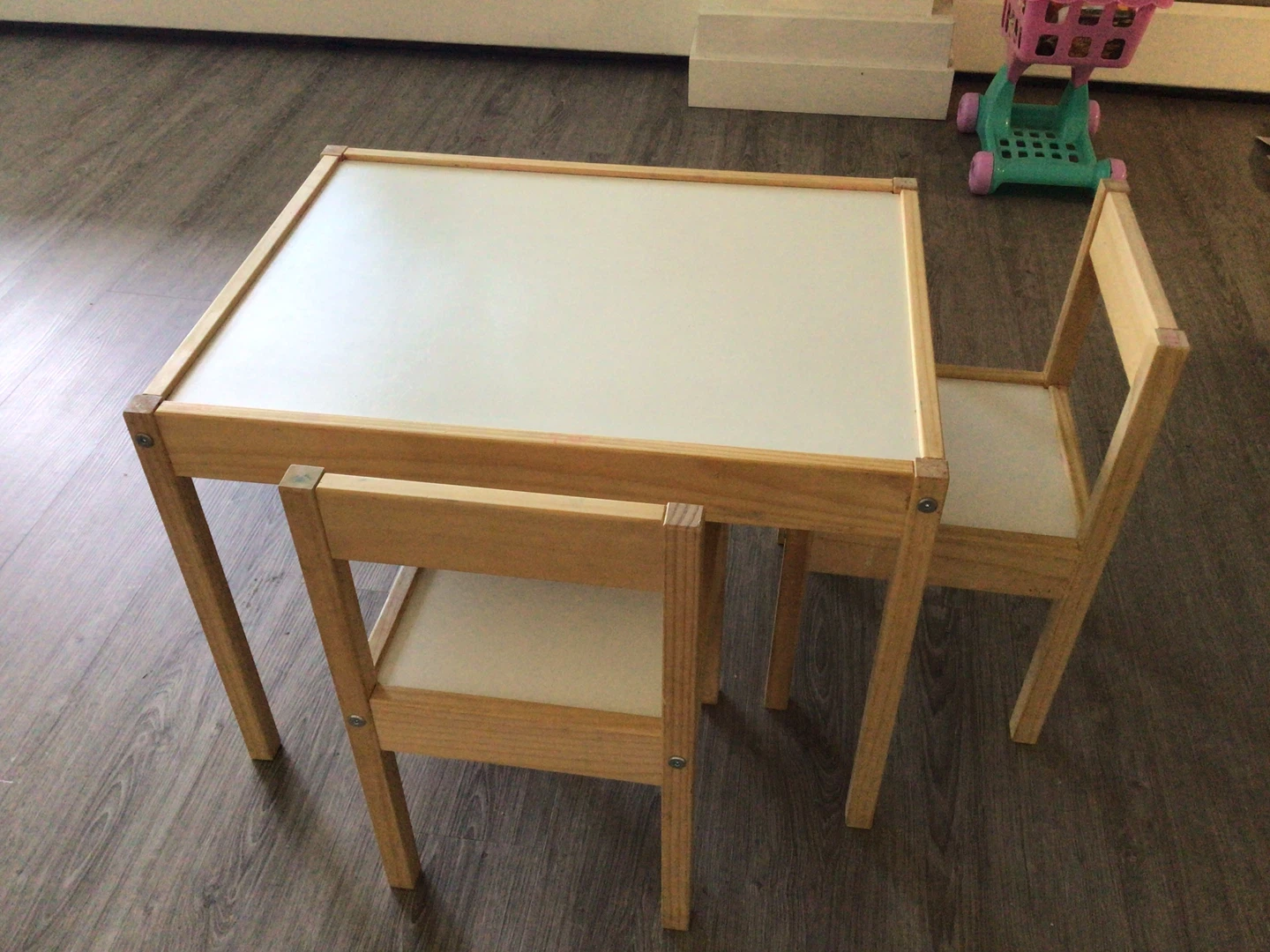 IKEA LATT Children's Table and Two Chairs - photo 2