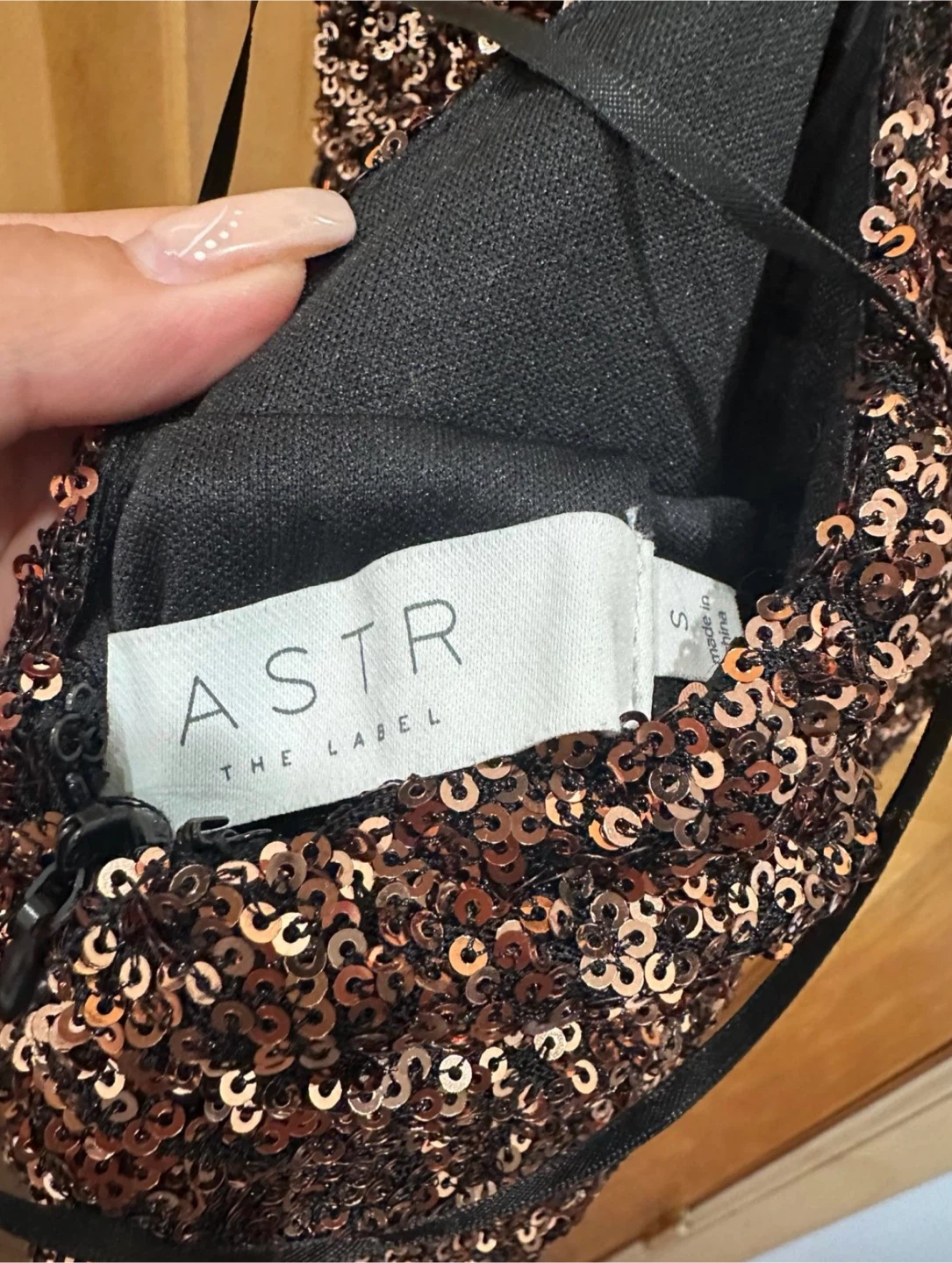 ASTR The Label Sequin Twist Front Mini Dress - photo 4