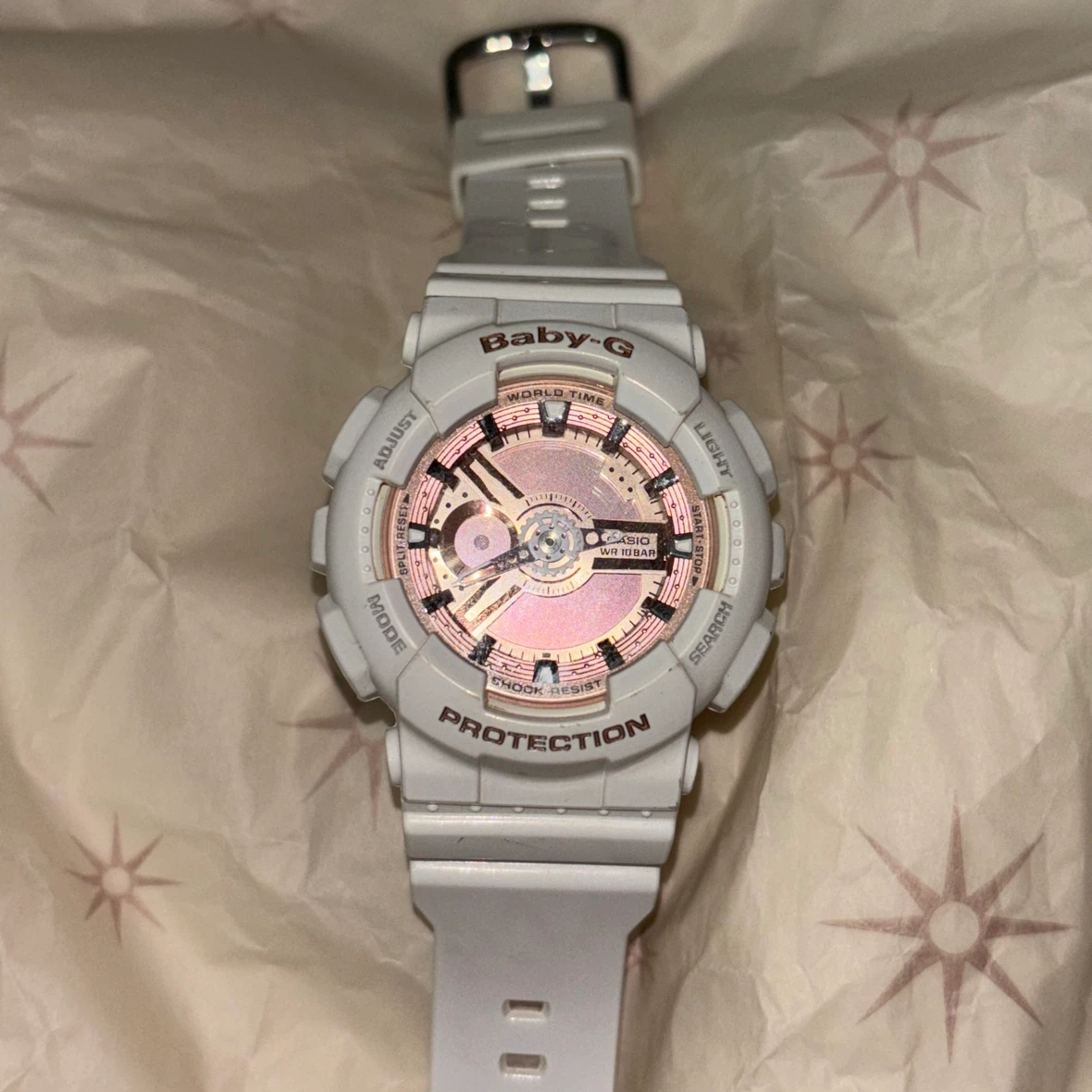Casio Baby-G BA-110 White & Rose Gold Watch